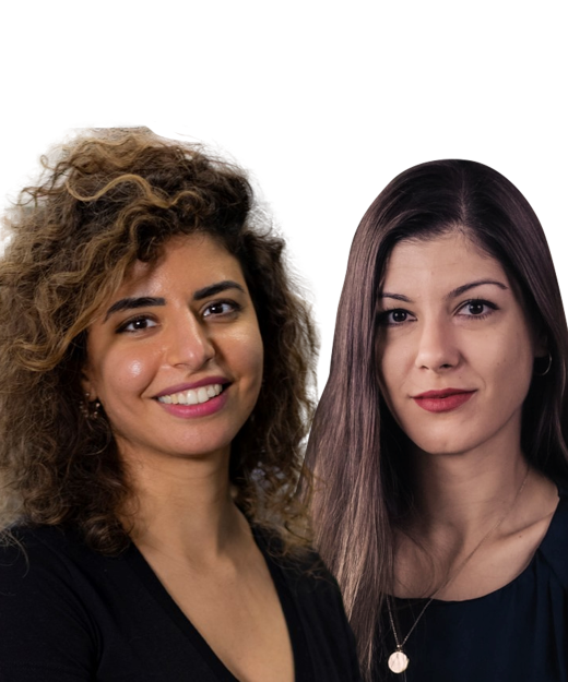 Portrait of Dr. Shakiba Kaveh and Dr. Cristiana Banila